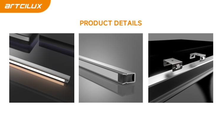 10MM PCB LED Ribbon Light , Slim Aluminum Profile LED Light For Cabinet And Recessed Mounting