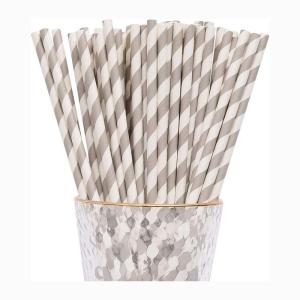 China Paper Wood Compostable Bubble Tea Straws , Disposable Boba Paper Straw wholesale