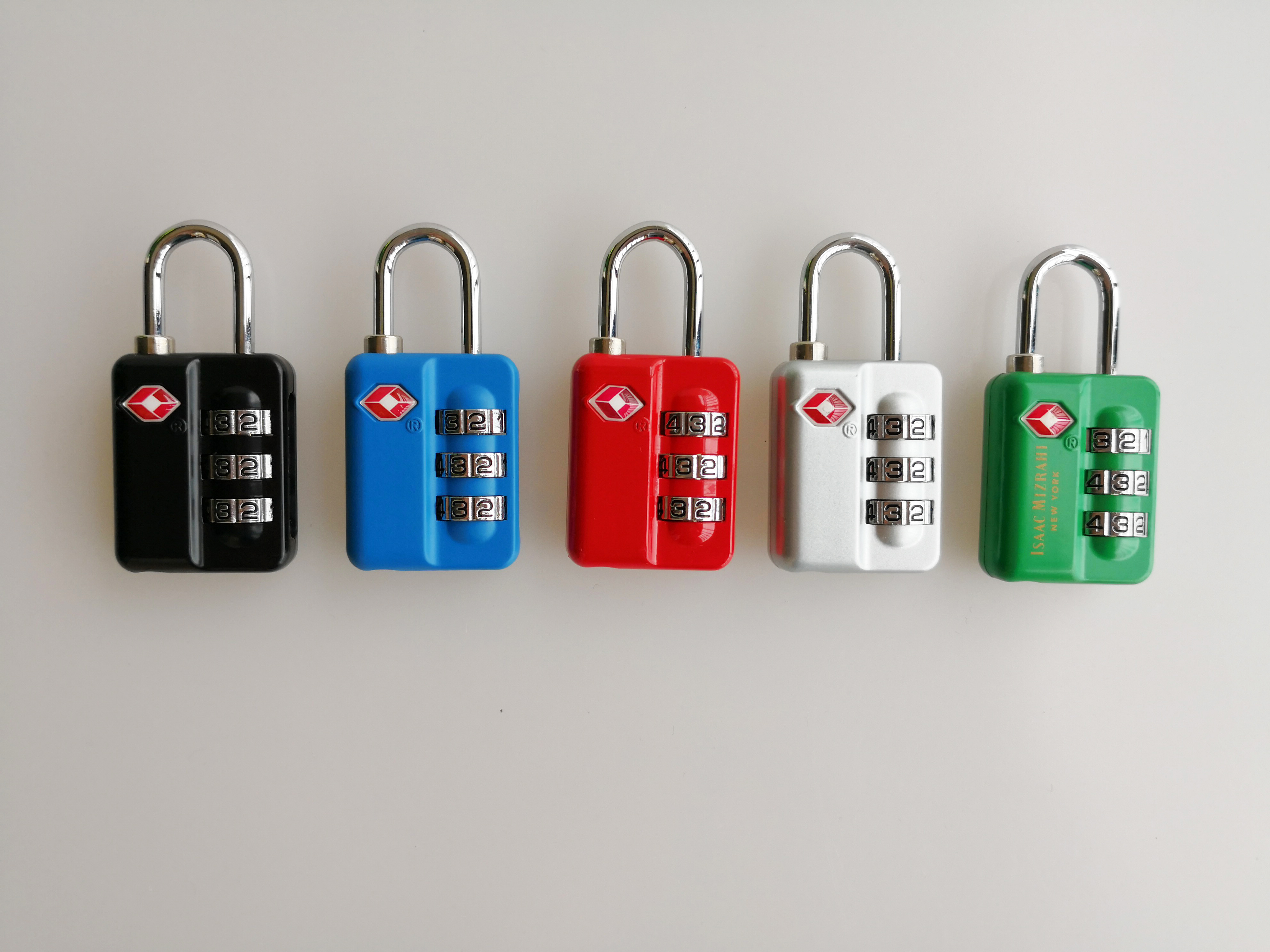 Easy Operate TSA Cable Luggage Lock , Zinc Alloy 3 Digit Combination Lock
