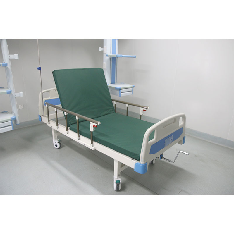 Single Function Medical Patient Manual Hospital Bed
