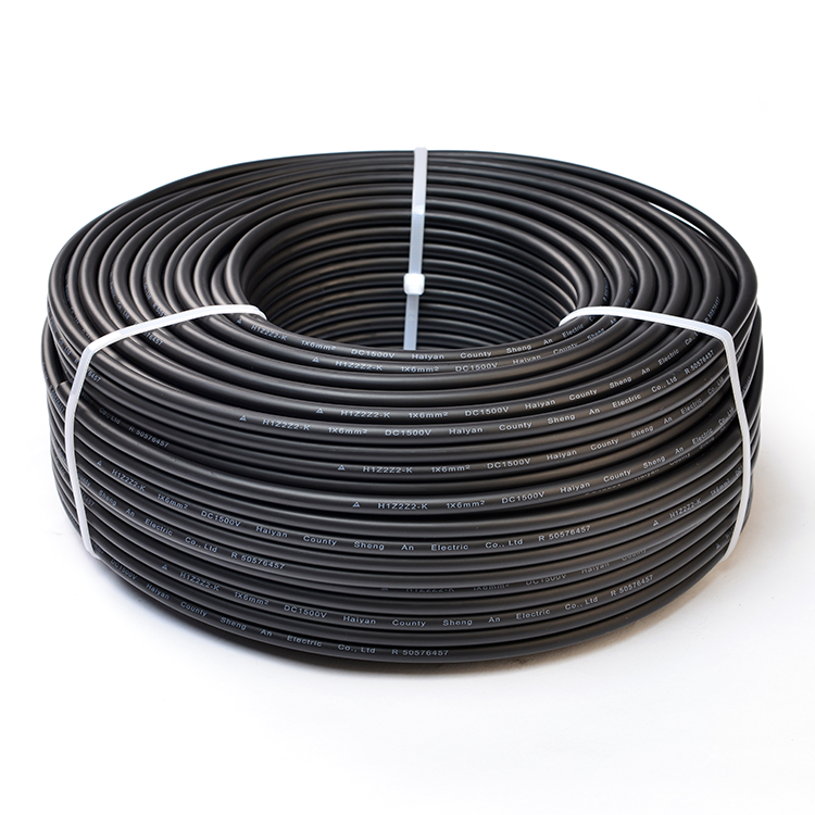 Solar Cable 4 Sq mm DC Black Red PV Cable for Solar Panel to Battery TUV Approved and More than 25 Years Service Life