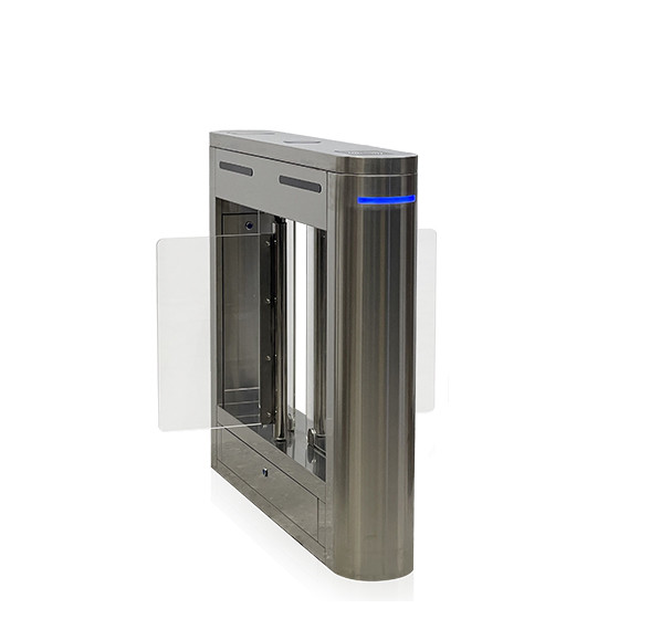 DC24V Pedestrian Swing Barrier Gate 1200*200*980mm 304 Stainless Steel