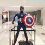 Resin Figure Marvel Statue Outdoor Captain America Sculpture