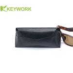Beautifully Textured Black PU Leather EVA Eyewear Case Unisex Sunglasses