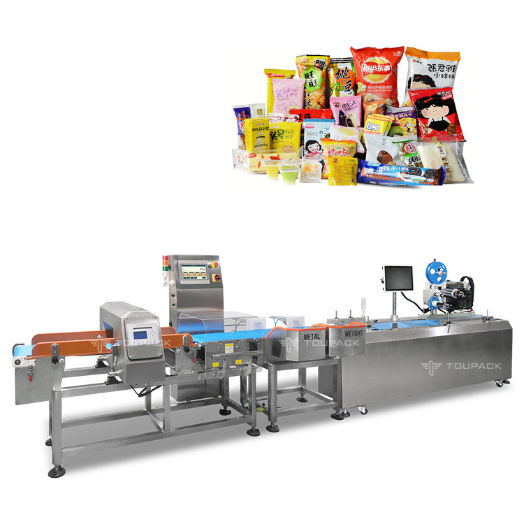 Conveyor Belt Combo Metal Detector And Check Weigher For Food Processing Textile Plastic Industry