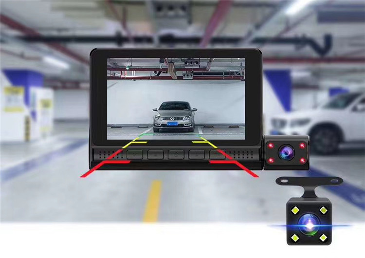 4Inch Touchscreen Wireless Dashboard Camera Dashboard DVR System GSensor Motion Detection