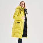 FODARLLOY 2022 ladies warm hooded cotton-padded clothes slim long down winter