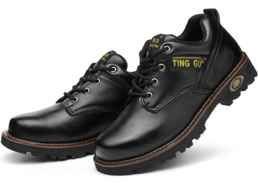 Construction Workers Safety Shoes Anti Smashing And Anti Stab Boots High Top British Martin Boots