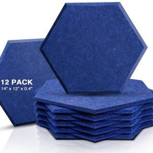 China 150mm 180mm PET Hexagonal Acoustic Panels High Density Sound Absorbing wholesale