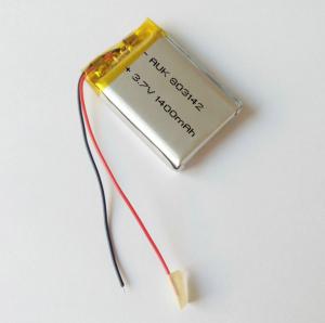 China Portable Lightweight LiPo Battery Li Ion Battery 3.7v 1400mah Lithium Polymer wholesale