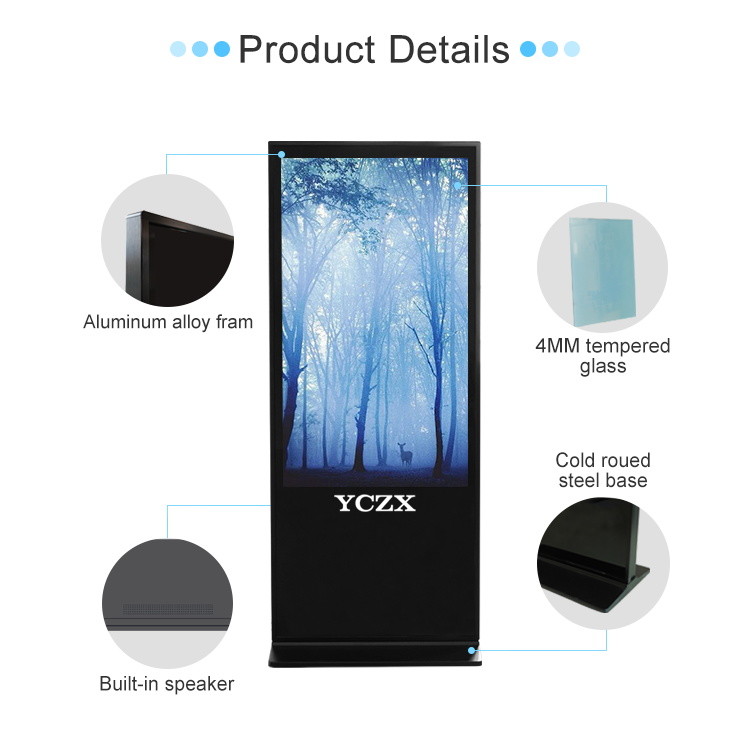 Full HD Touch Screen Digital Kiosk Display / Advertising Player For Ticket Agency