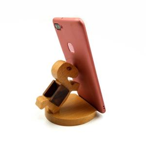 China OEM Wooden Phone Holder Nature Animal Shaped for All Mobile Phones wholesale