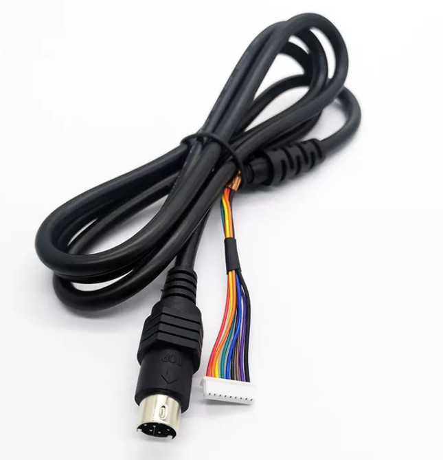 Custom Male Female Extension Cable 9 Pin Mini Din Cable