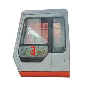 China 5mm Mini Digger Glass Replacement HITACHI Excavator Cab Glass wholesale