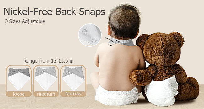 Soft Triangular Muslin Cotton Bibs Infant Feeding Bib For Unisex Baby