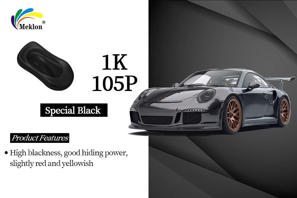 Good Weatherability 1K Super black Auto Paint ODM OEM Car Refinish Paint