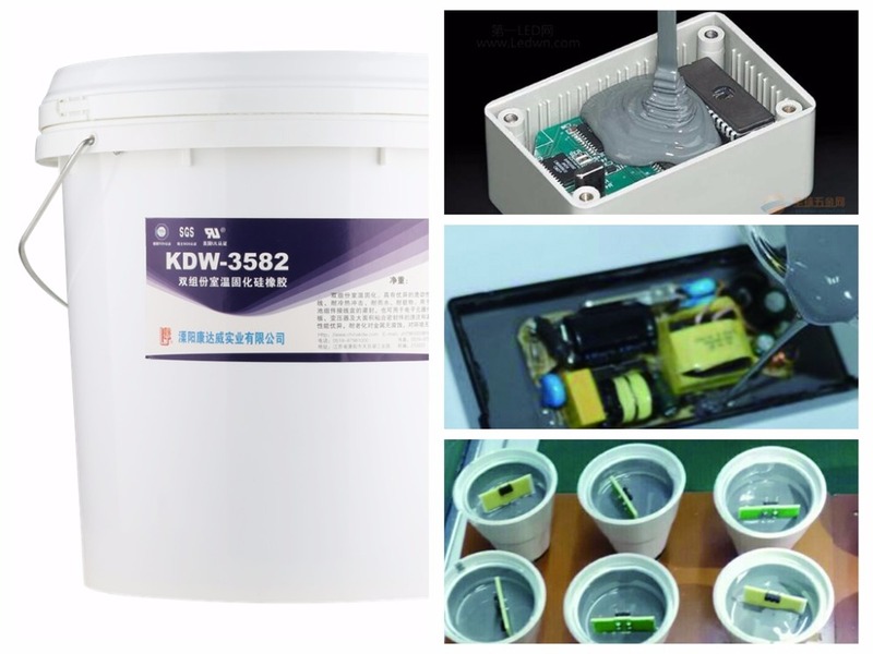 White Gray Two Component Silicone Potting Compound For Electronics
