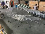 Flexible Crossed galvanized Steel Skate Wheel Conveyor