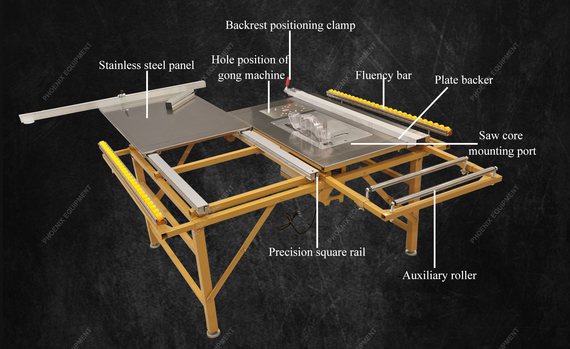Dust-free Fold Sliding Table Panel Saw Machine for Woodwork Cutting up to 2800mm Length