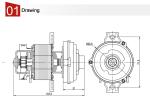 AC Universal Motor for Meat Grinder
