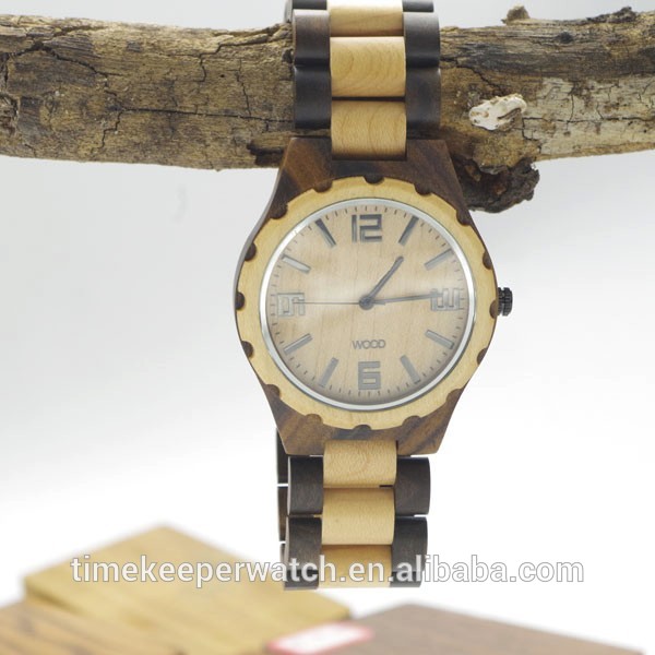 black wood watch , wood wrist watches men 2015 , natural wood material good for health .we wood watches