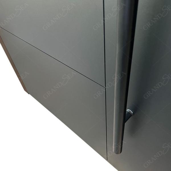 Invisible Hinge Aluminum Glass Pivot Door American Style Entrance Door Security Door