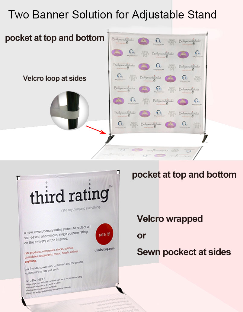 adjustable rectractable banner