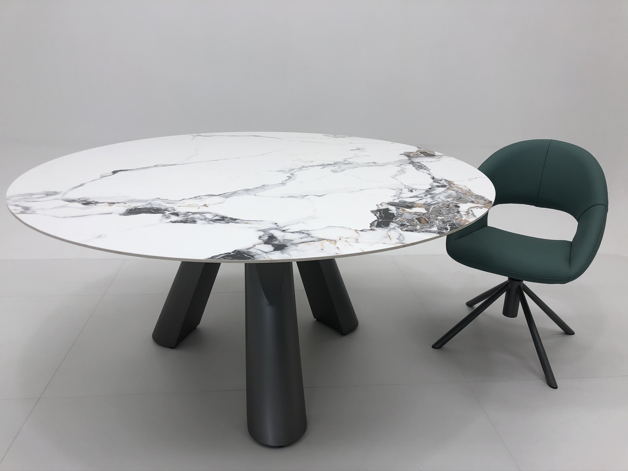 Foshan Furniture Modern Rectangular Italian Luxury Marble Dining Table Set 6 Chairs 8 Seaters