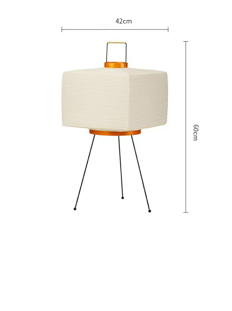 Square Japanese-style Minimalist Rice Paper Lantern table lamp(WH-MTB-254)