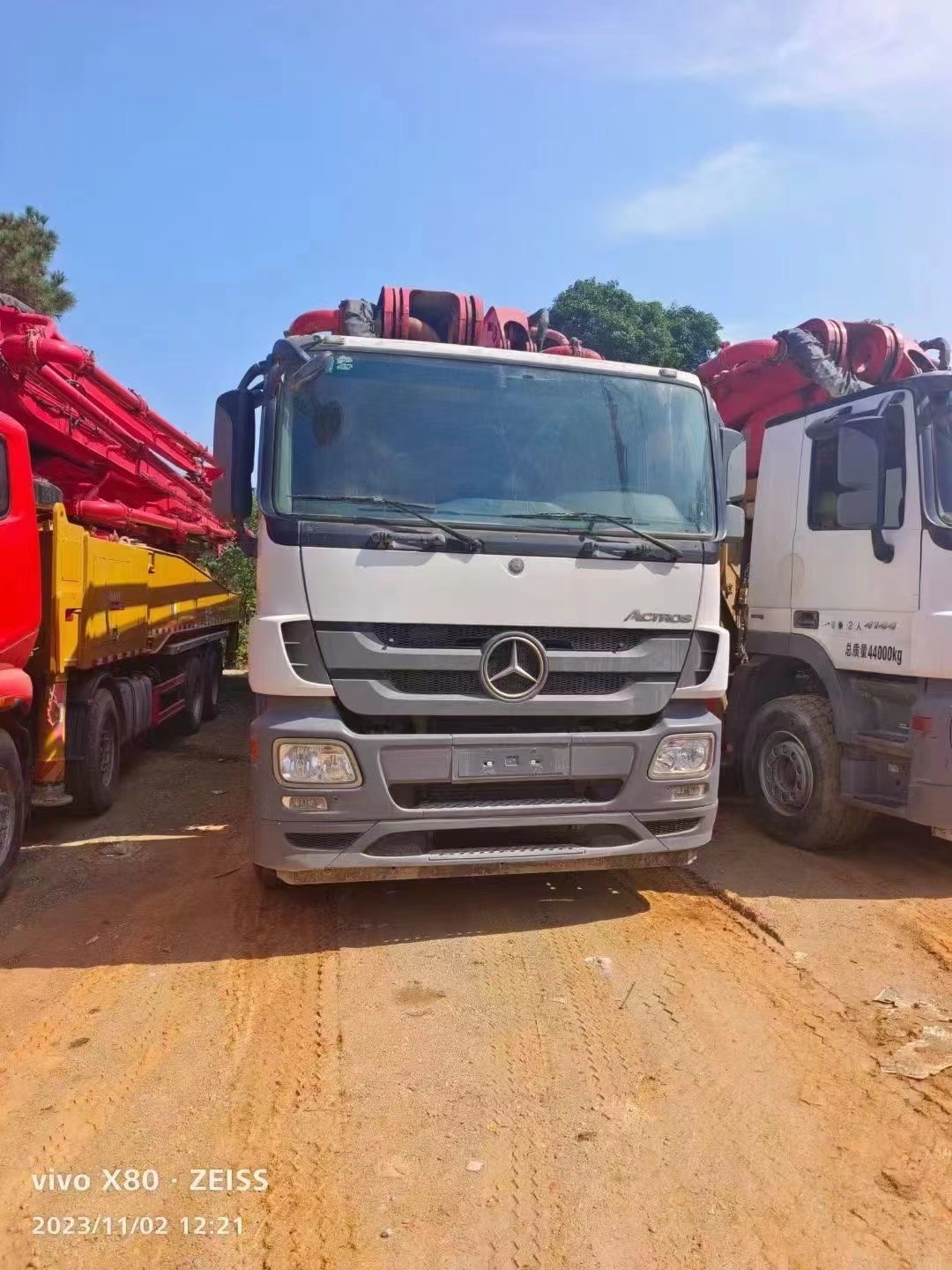 56 Meter Sany Used Concrete Pump Truck 2019year 44000KG