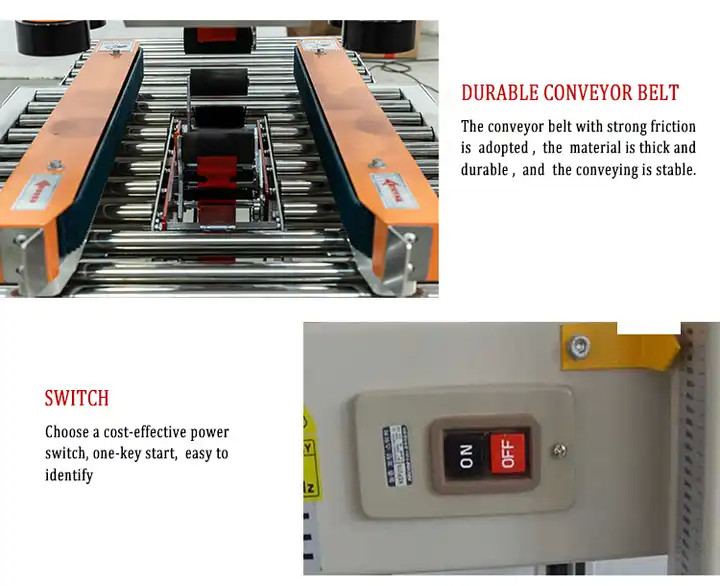 Bottom Tape Carton Sealing Tape Machine Customizable For Corrugated Box
