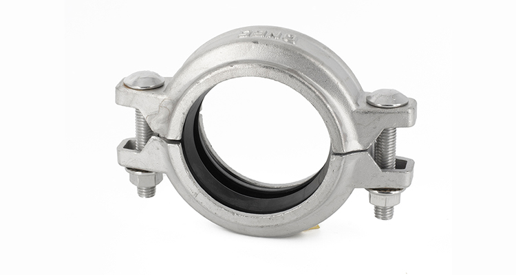 2" 300PSI Flanged Ductile Iron Pipe Fittings Stainless Steel Grooved Pipe Coupling
