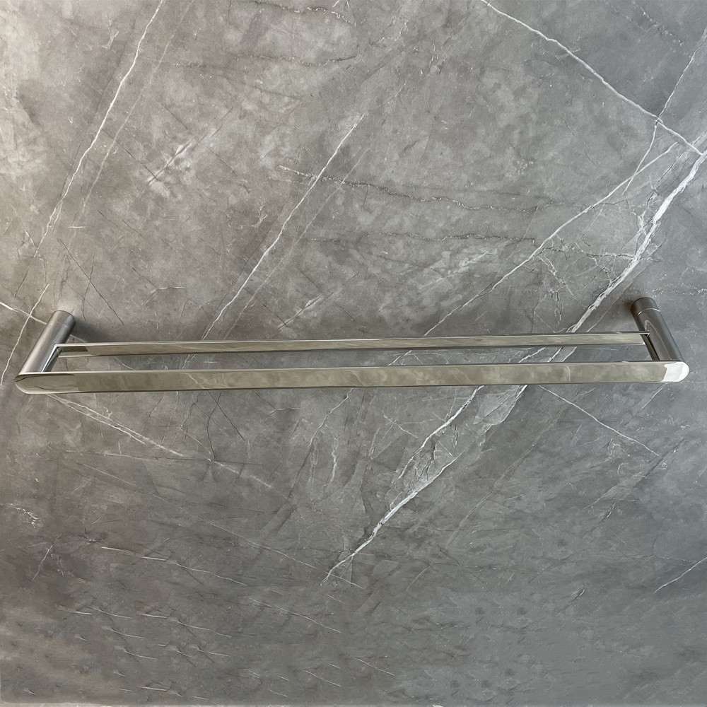 Bathroom Double Towel Bar Holder 625MM Stainless Steel 304 Wall Mount