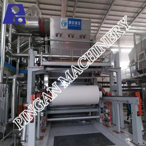 China 40gsm 3400mm Gauge 780m/Min Tissue Paper Machine wholesale