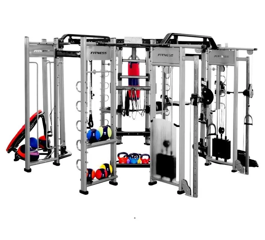 Gym Machine Weightlifting Pull up Eight-door Comprehensive Trainer Multifunction Squat Rack