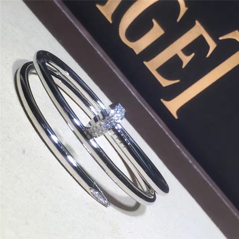C luxury just nail bracelet 18k gold white gold yellow gold rose gold bracelet Jewelry factory in Shenzhen, China