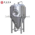 Silver 2000L 3000L Brewery Tanks Stainless Steel Beer Conical Fermenter