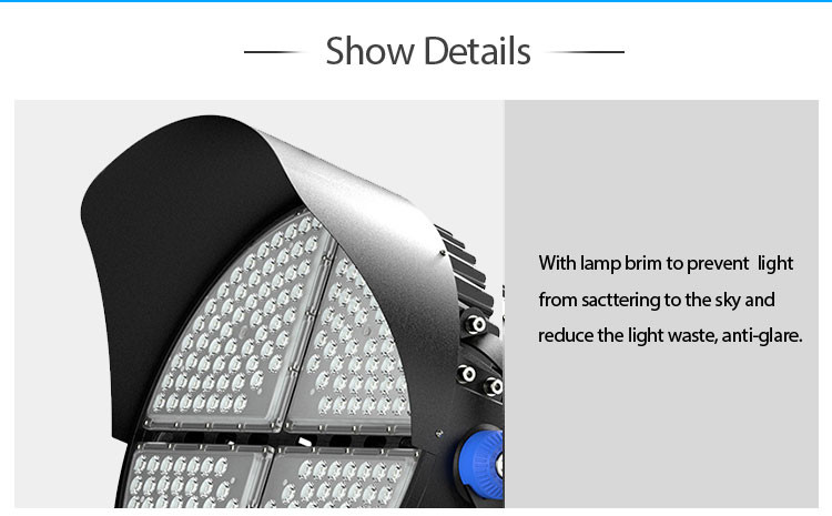 High Lumen Round 800W Led Field Lights Sport Light For Indoor Stadium