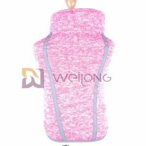 China Velcro Opening Pink Fleece Pet Coat Jacket Heather Dog Sweatshirt wholesale