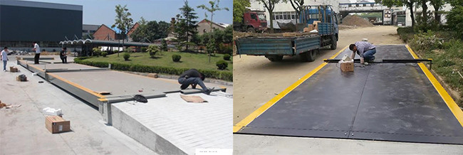 Electronic Truck Scale Weighbridge 100t Customizable With Digital Indicator Big Display