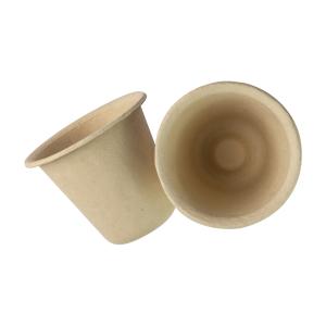China Disposable Biodegradable Takeaway Cups , Bagasse Compostable Water Cups Fiber Pulp wholesale