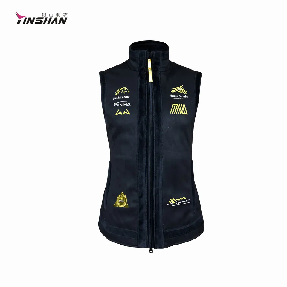 Woven Custom Men's Utility Vests for Horse Riding Jacket Long Sleeves Uniform