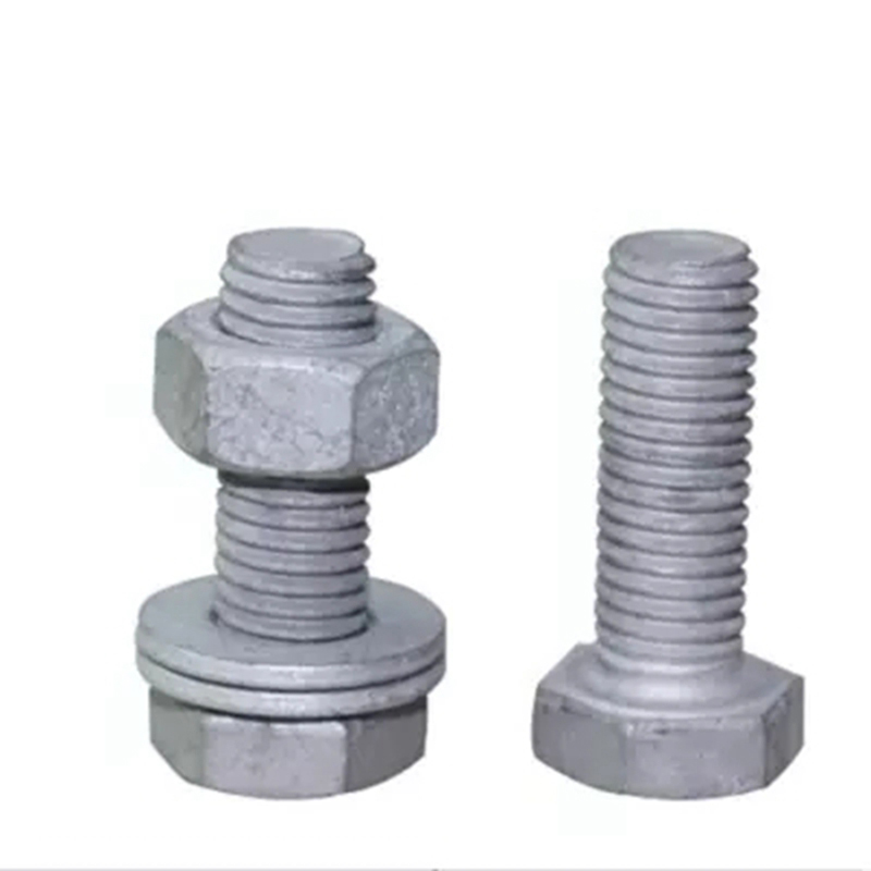 Industrial Grade Steel DIN931 DIN933 Grade 4.8 8.8 10.9 12.9 M25 ASTM A325 Heavy Hex Head Bolts And Nuts For Heavy Duty