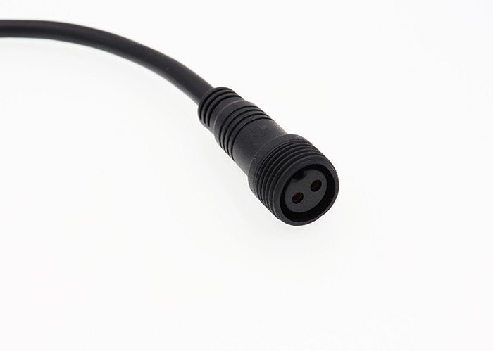 2 core male and female waterproof M15 led connector assembly with cable