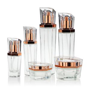 China Customized 30g 50g Cosmetic Cream Jar Skincare Packaging Bottles wholesale