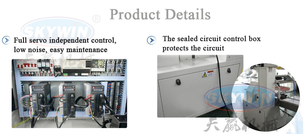 3 Servo Automatic Controlled Flow Pillow Biscuit Sugar Packing Machine Single Phase