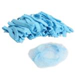 Blue Soft Disposable Head Caps / Hygienic Disposable Bouffant Caps