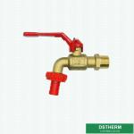 Original Brass Color Brass Ball Bibcock Brass Tap Customized Brand Middle Weight