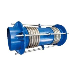 China SS304/SS316 Bellows Expansion Joint With Tie Rod Axial Stainless Steel Corrugated Metal Compensator wholesale