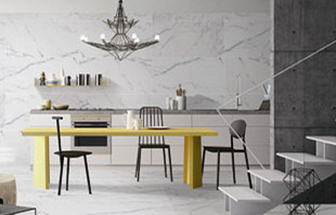 Fashionable White Marble Like Porcelain Tile / Polished Porcelain Floor Tile